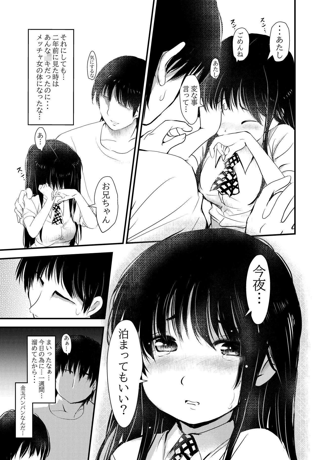 ネット彼女を家に呼んだら妹だったので…実妹交尾した話_6