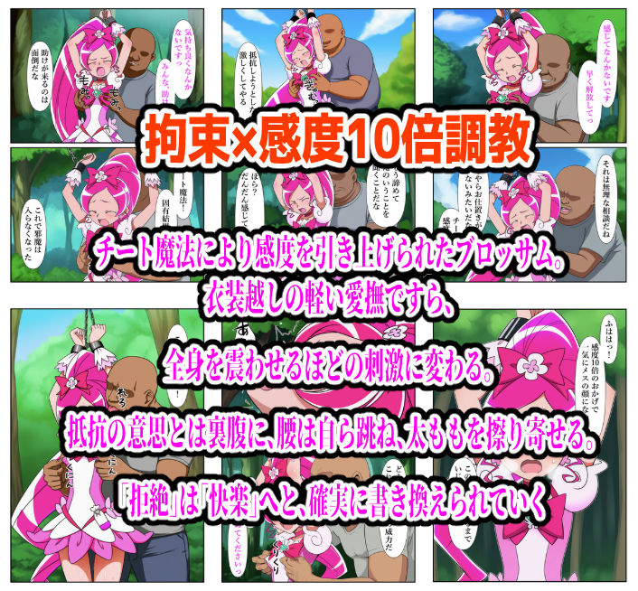プリキュア同人 キュアブロッサム拘束×種付け調教 画像2