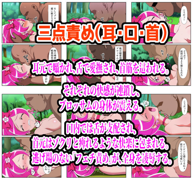 プリキュア同人 キュアブロッサム拘束×種付け調教 画像6
