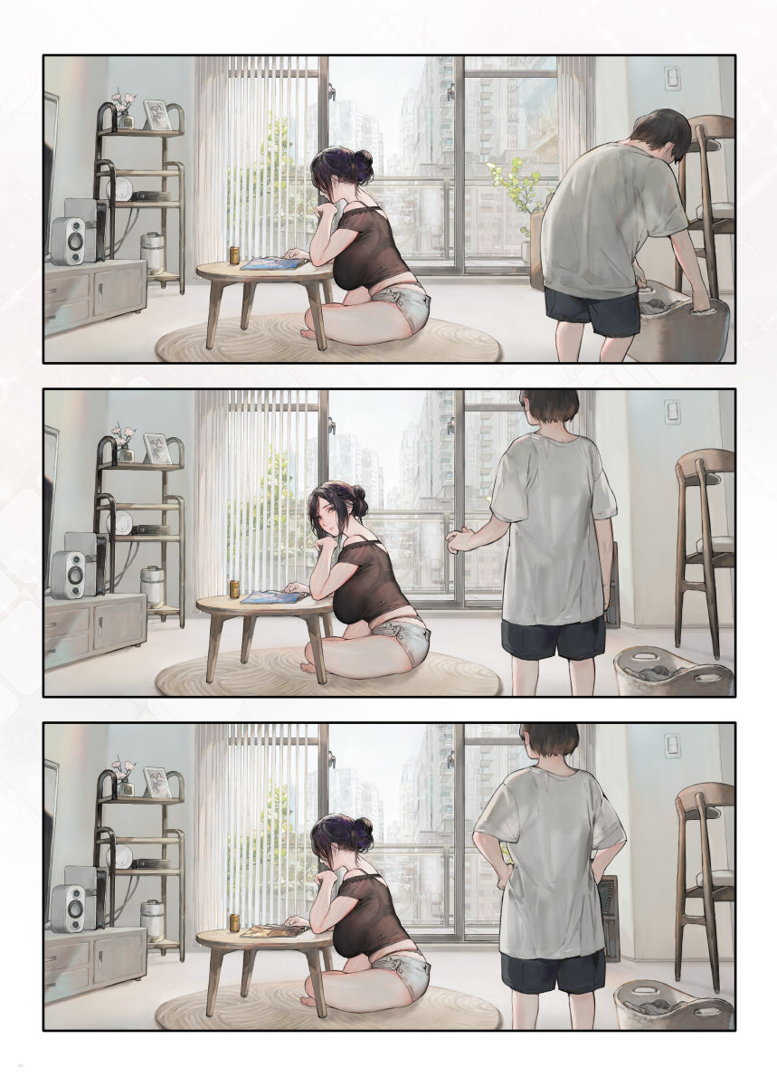 サンプル画像1:ご近所の奥さん休みの日は家で暇そう(COMEX) [d_647010]