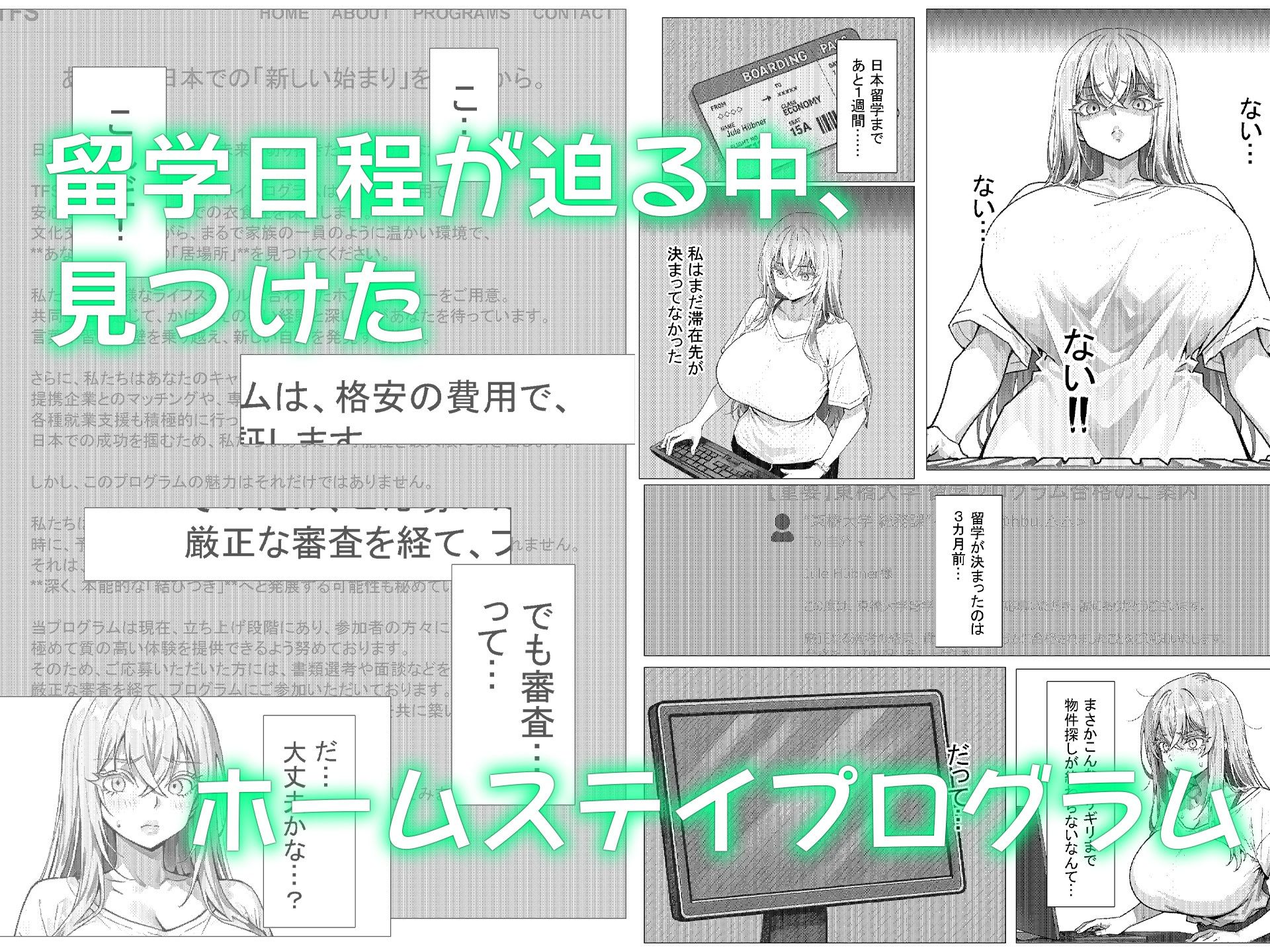 サンプル画像1:留学生はホストファミリーに愛される -留学初日-(me3) [d_647522]