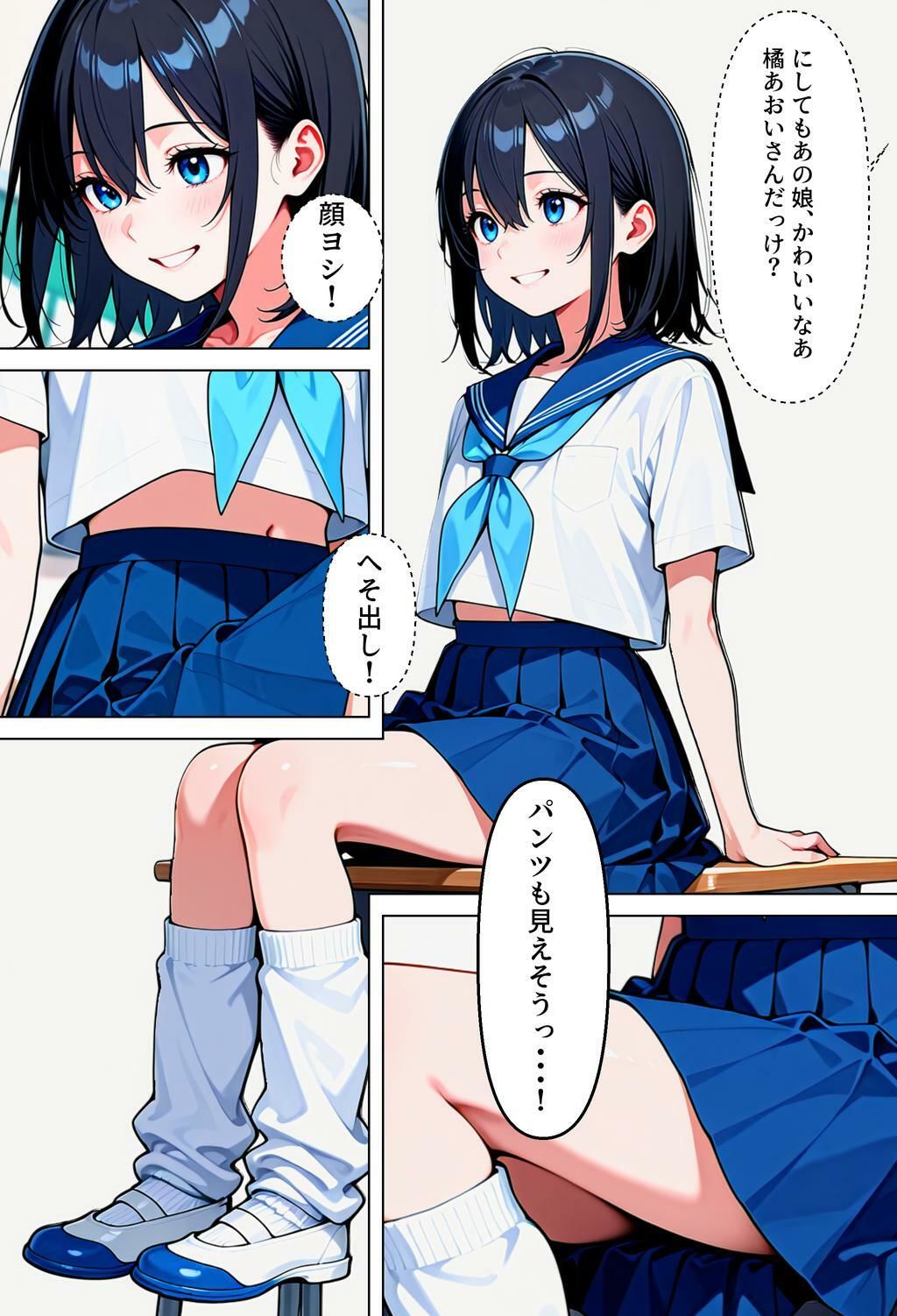 サンプル画像1:転校先の女の子が男の娘で、ち♂ち♂でお仕置きされた話(男の娘専門 るぅでぃ屋) [d_647952]