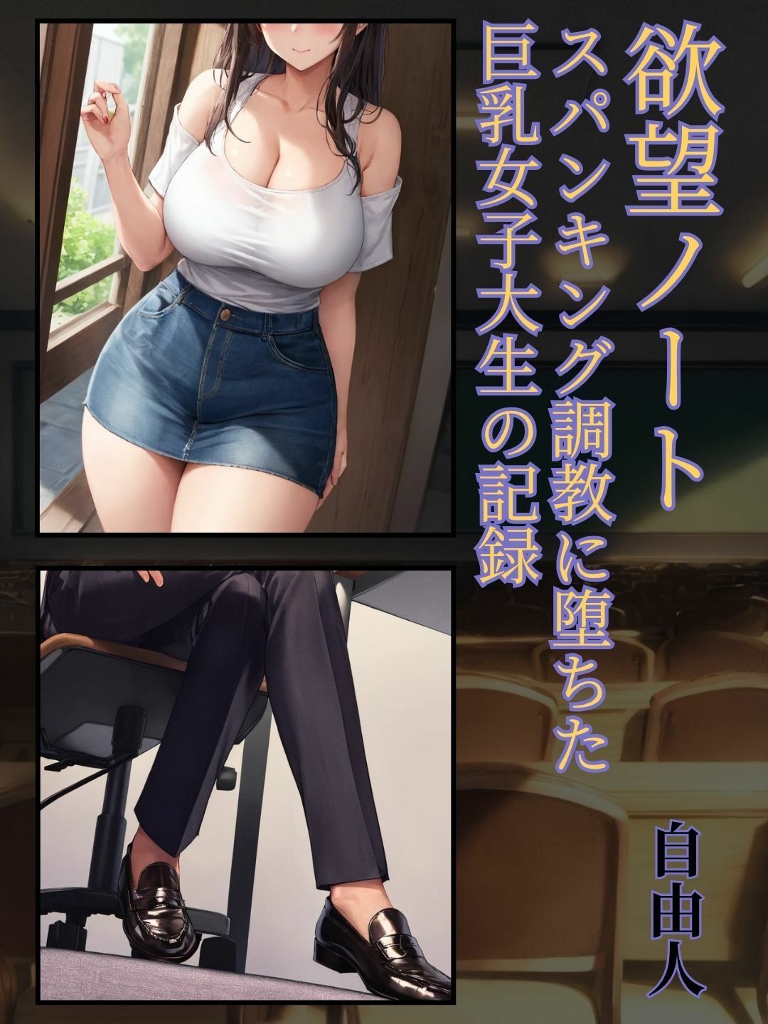 サンプル画像1:欲望ノート:スパンキング調教に堕ちた巨乳女子大生の記録［スマホ向け］(大人の絵本) [d_648064]