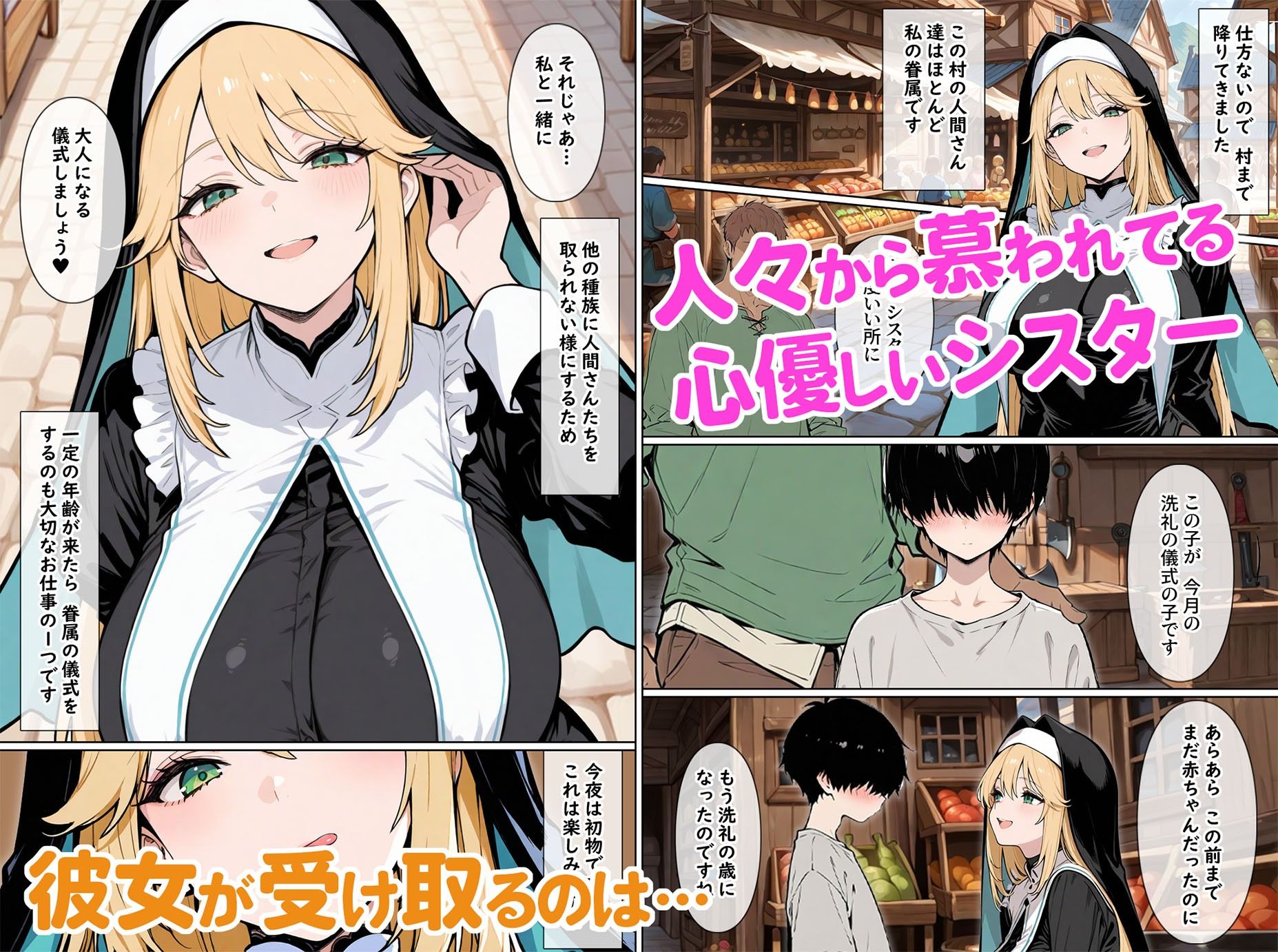 サンプル画像1:聖女系サキュバスの辺境性活(1ミリモジュール) [d_648247]