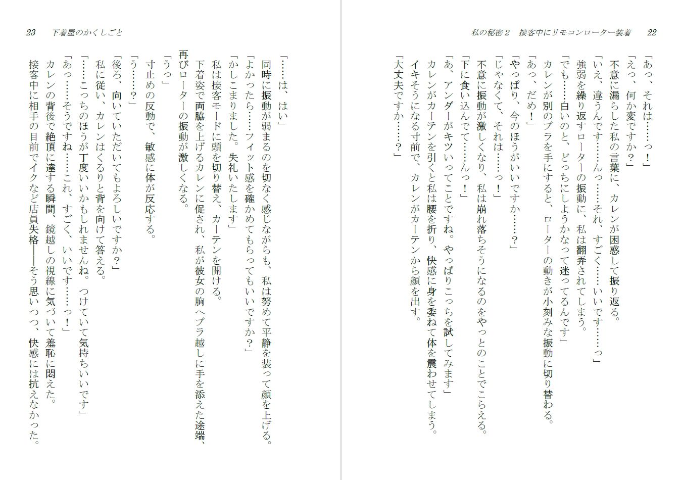 サンプル画像1:下着屋のかくしごと(ダイレンカリア) [d_648331]