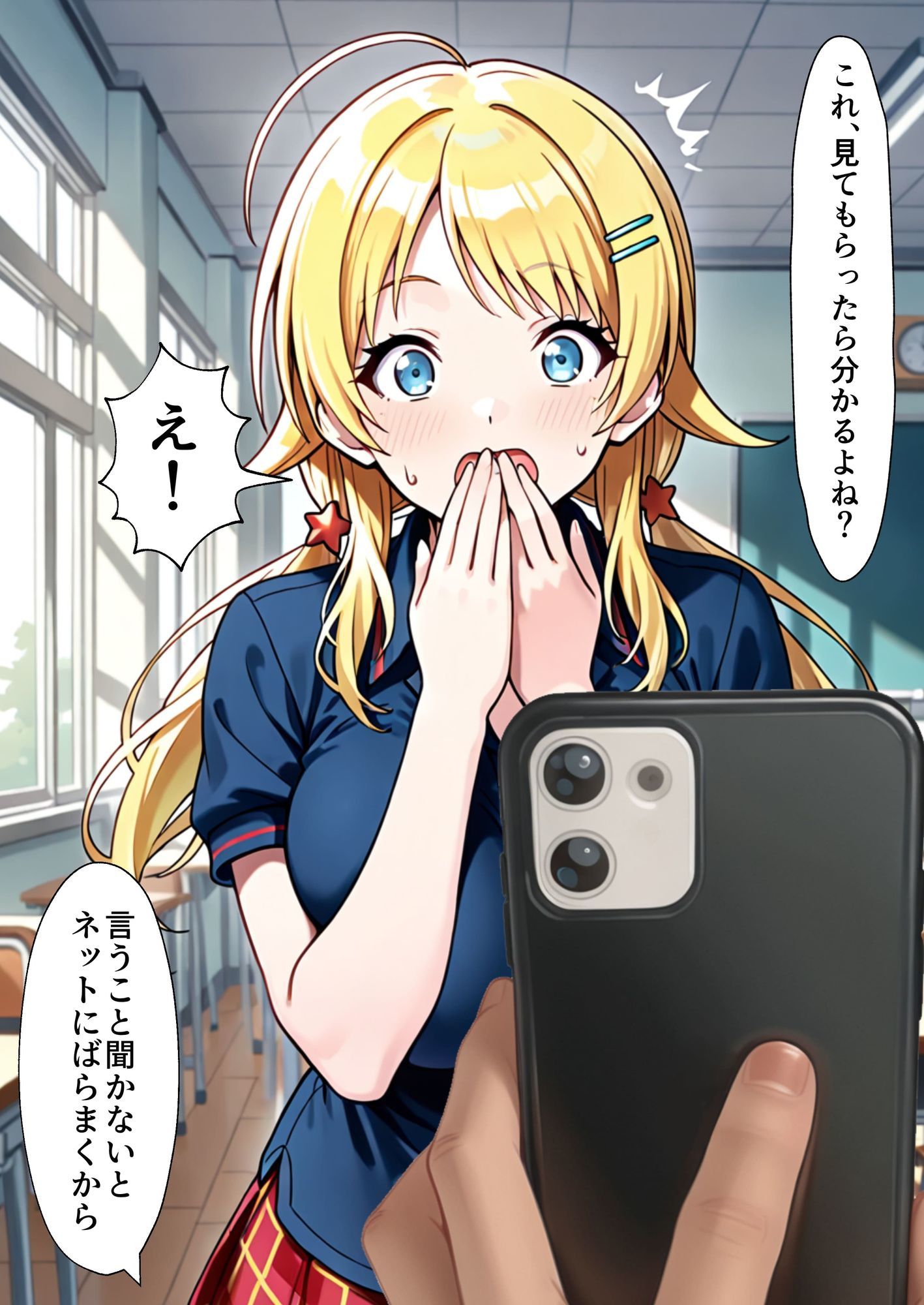 サンプル画像4:めぐるを盗撮写真で脅してパイズリしてもらう話(どえろふすきぃの館) [d_648511]