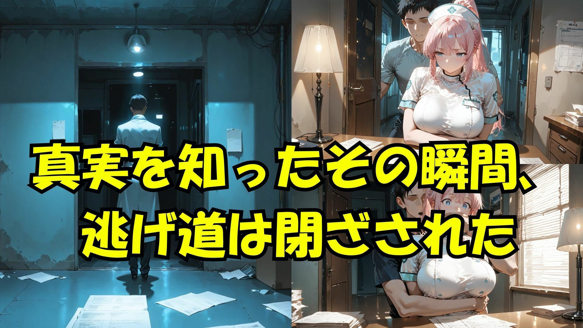 サンプル画像3:拘束白衣、密室の囁きと終わらぬ尋問(緊縛同人) [d_649175]