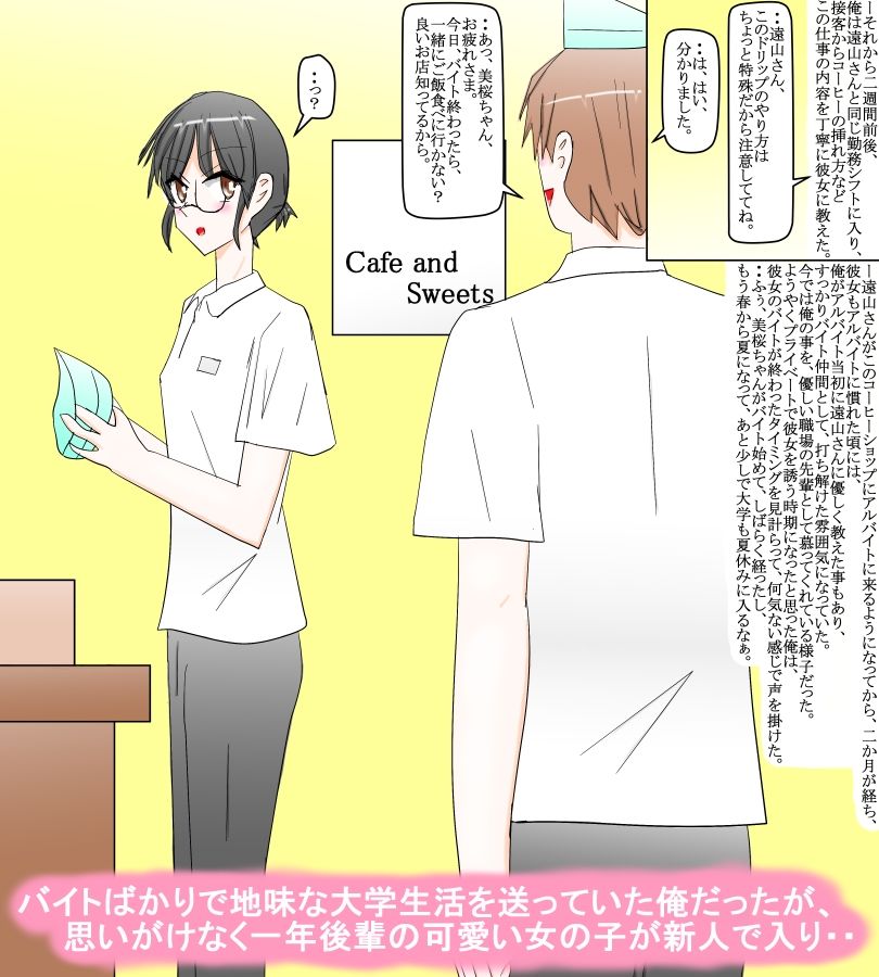 サンプル画像1:バイト先で知り合った後輩大学生と一緒に過ごす夏休み(スタジオめいるー) [d_649447]