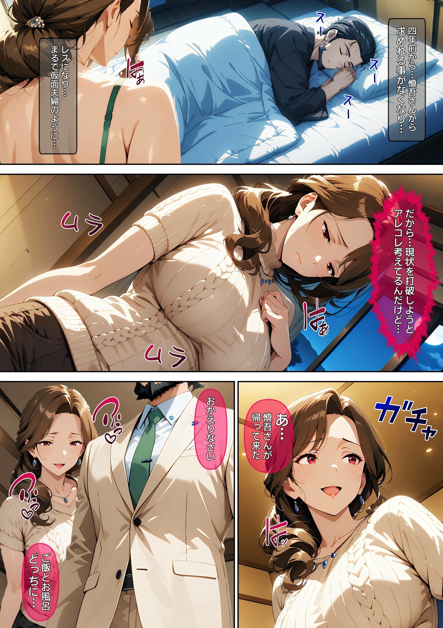 サンプル画像2:【漫画】人妻NTRレ〇プ01-上司の妻を寝取る話-(ばななメモリアル) [d_649993]