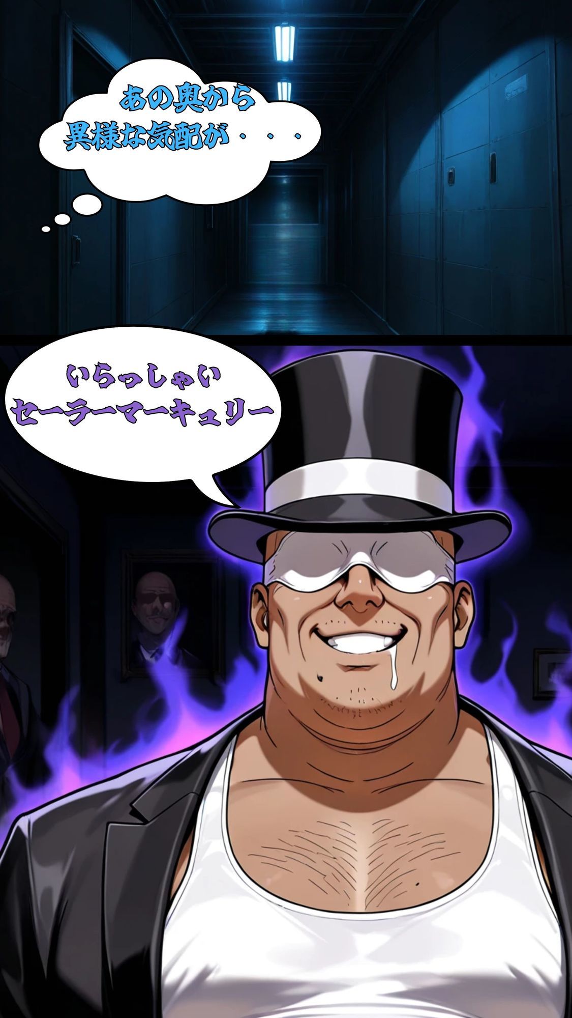 デブ中年、偽タキシードの罠!スライム触手で 汚される水星戦士 無料画像9