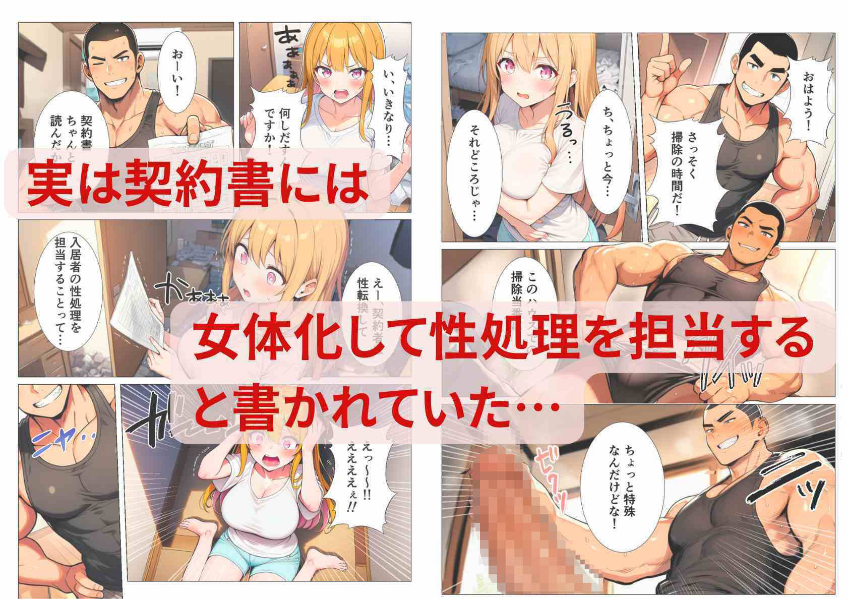 性転換シェアハウス！俺の身体でみんなの性処理係 画像3