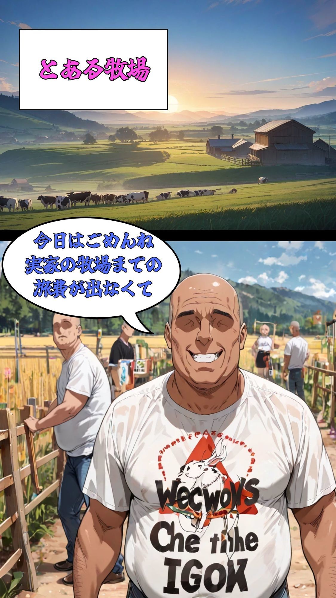 牧場爆乳アイドル 無理やりAVデビュー 牛柄ビキニでおじさんに搾られて7