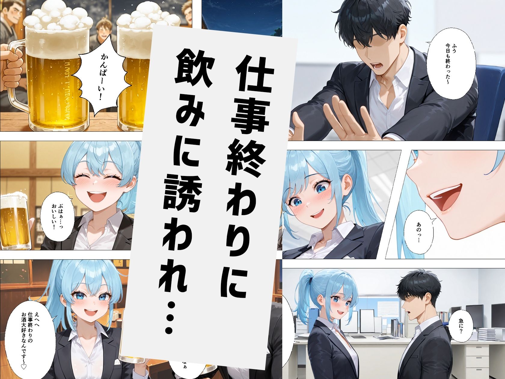 サンプル画像2:社内恋愛って甘すぎる 〜新人社員編〜(ぱらだいす) [d_651828]