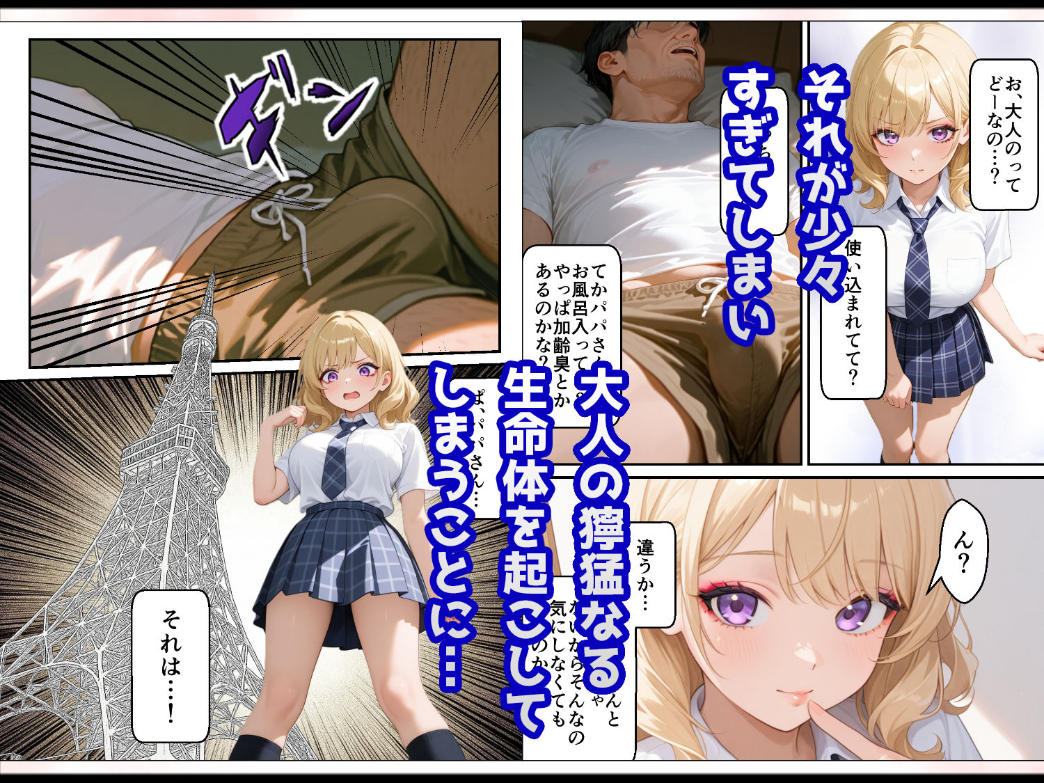 普段はマジメなお父さん、宅飲みで酔って寝ていたらお小遣いをもらいにきた白ギャルな姪っ子にイタズラされてしまう 画像6