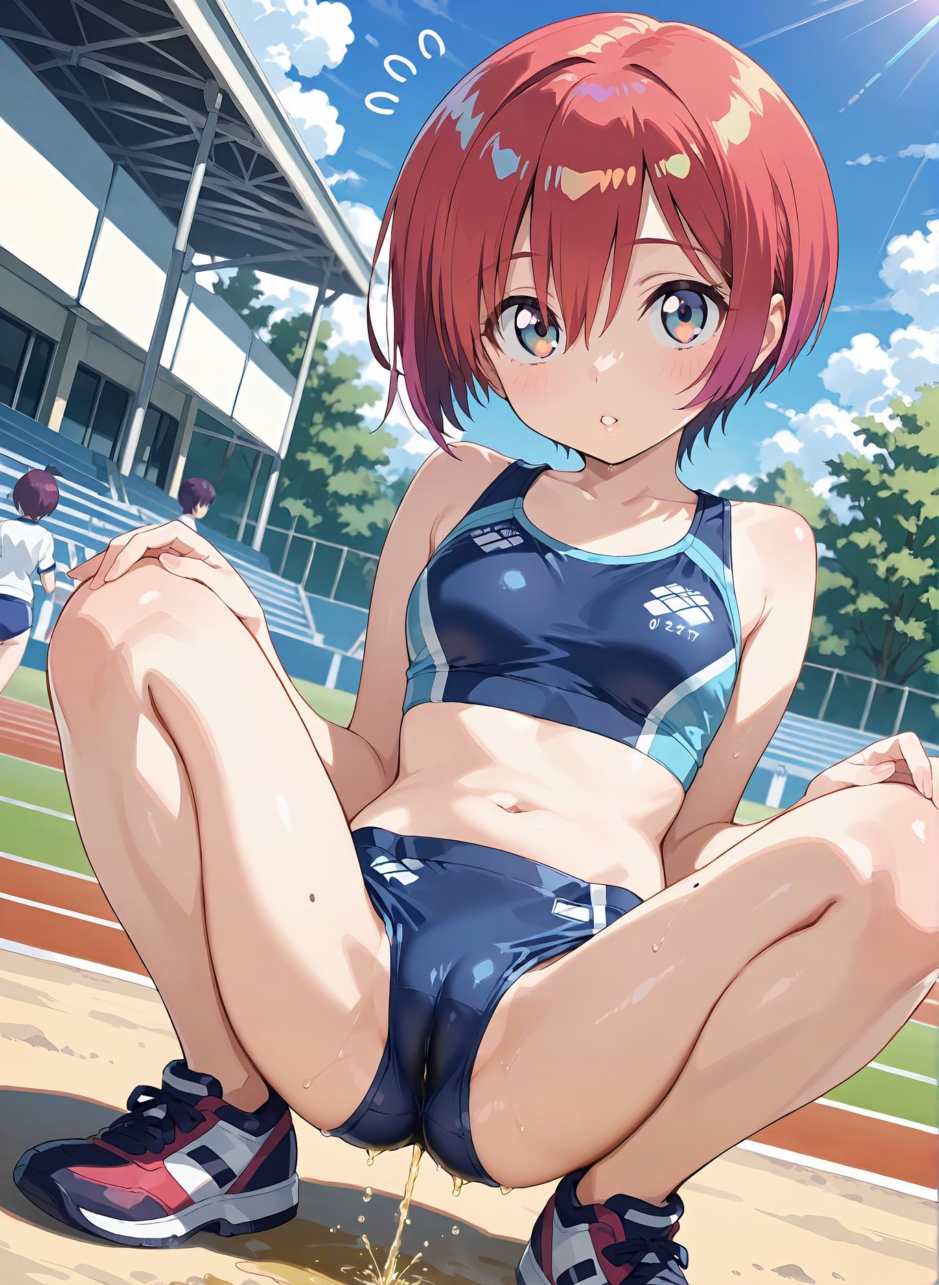 サンプル画像3:アマテって変な陸上部に入っているよな！(false alarm) [d_651943]