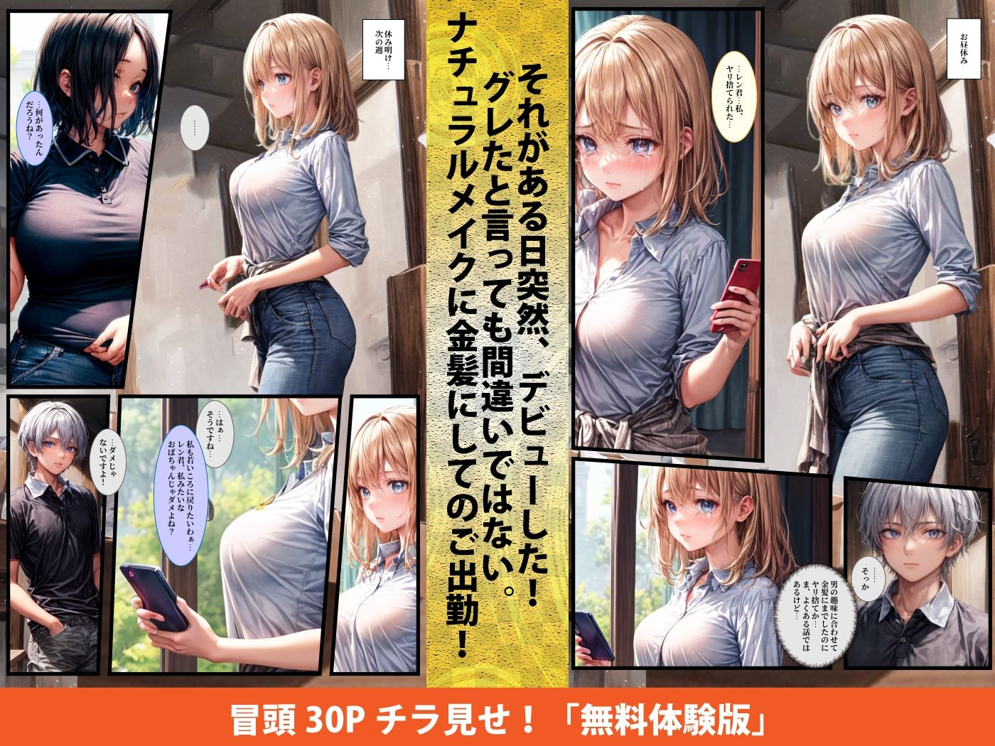 サンプル画像4:【実話】連続NTR:マンネリ化の女（21）が出会い系でNTRヤリ捨て傷心だったので追撃寝取ったらドツボにハマっていた話(ぽにょっぷる) [d_651968]