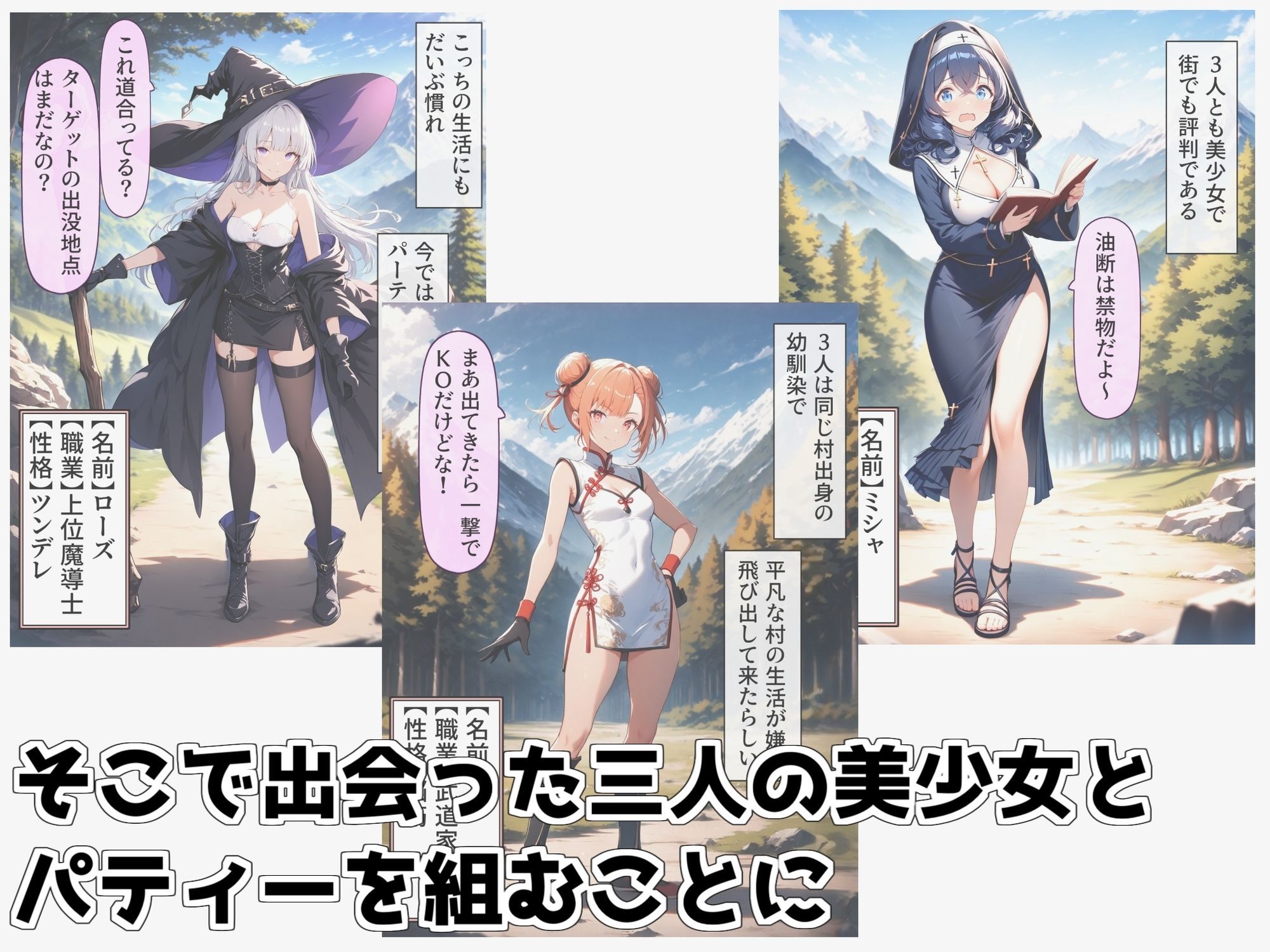 サンプル画像2:同じパーティーの女の子が寝かせてくれない異世界ヤリまくり生活(ごま団ゴ) [d_652099]