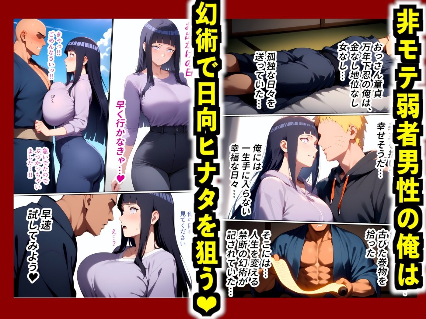 【フルカラー】幻術ハーレム忍法帖 1 ヒ●タ・ハ●ビ編|催●×快楽堕ち|禁断の幻術で心は抗うも体は快楽に堕ちる…忍ハーレム開幕! 画像1