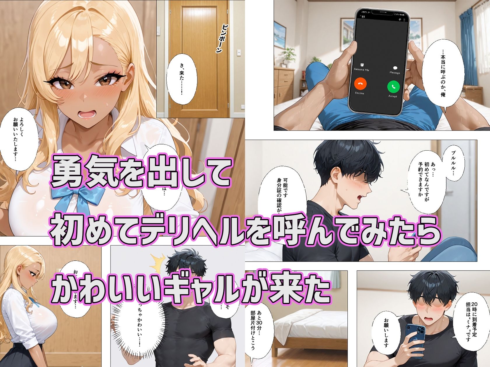 サンプル画像1:デリヘル呼んだら敏感ギャルが来た(ぱらだいす) [d_653244]