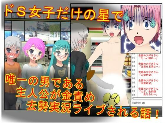 【『女だけの玉責め星で去勢実況配信！』百億人の女が狙うのはたった二つのキ〇タマ！  女たちに金責めされるシーンを勝手にライブ実況され、ドS女子らの人気者になる男！】うさロボ屋