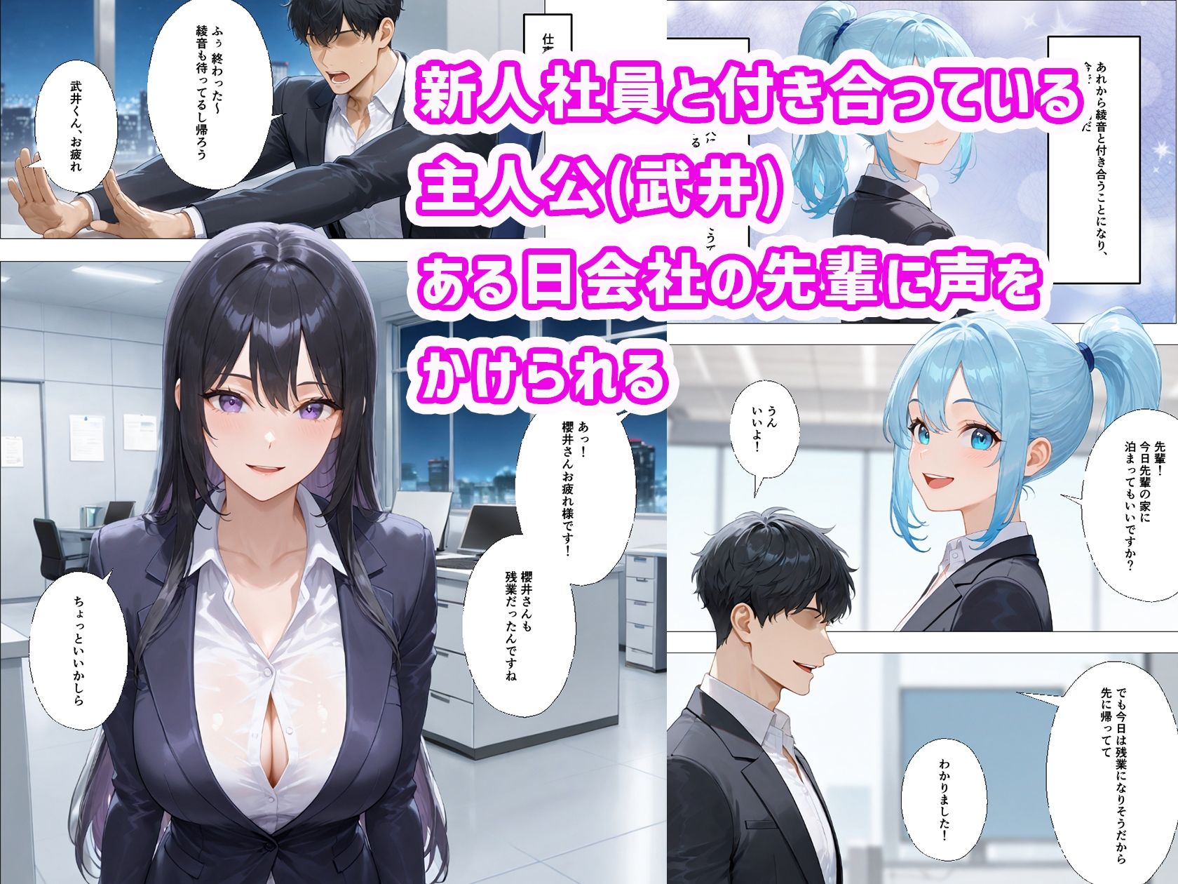 サンプル画像2:社内恋愛って甘すぎる 〜先輩社員編〜(ぱらだいす) [d_654630]