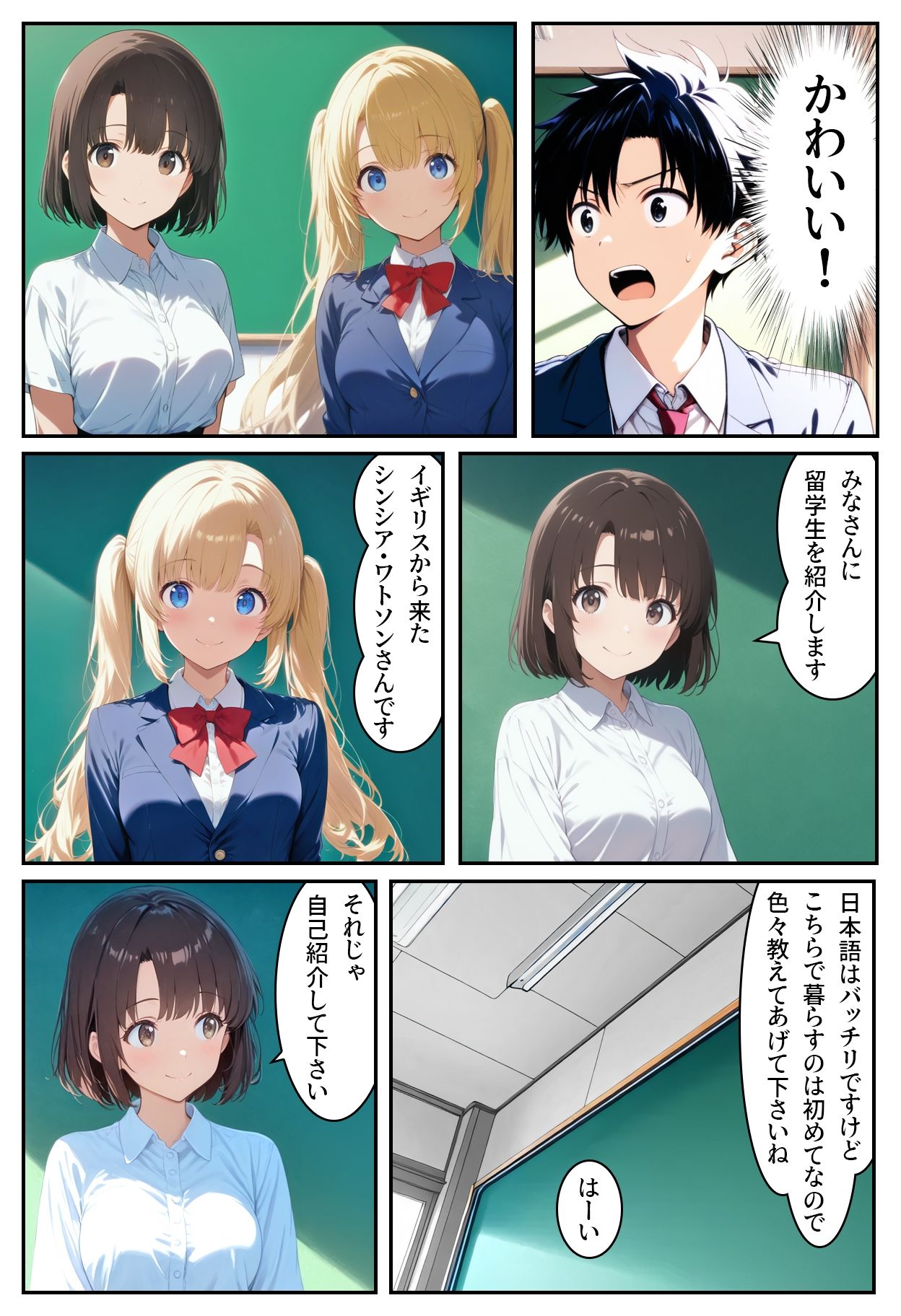 サンプル画像3:僕の彼女は英国出身の金髪美少女(コシヒカリ) [d_655204]