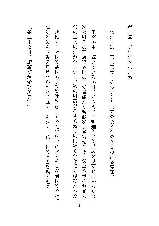 余りもの第三王女は冷酷アサシンの囚われ姫。全穴調教と連続絶頂の果てに快楽支配に堕ちる 無料画像8