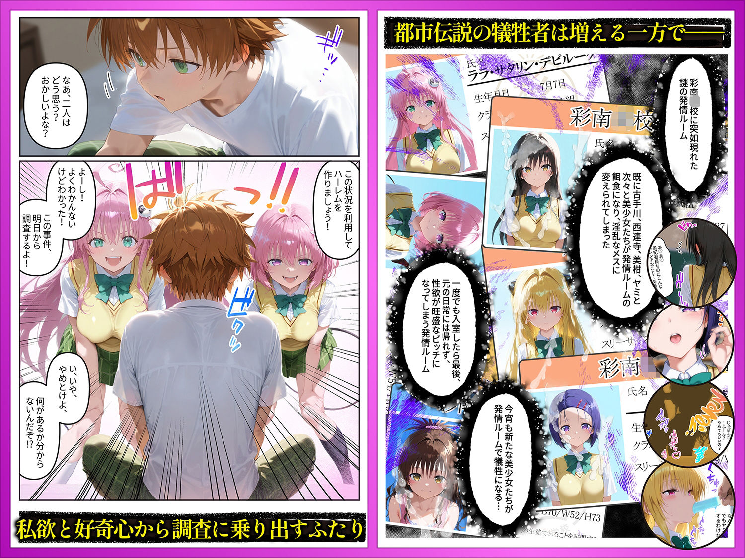 サンプル画像1:発情ルーム ララ＆モモ編 その部屋は絶対に入ってはいけない―(ももまろ) [d_655324]