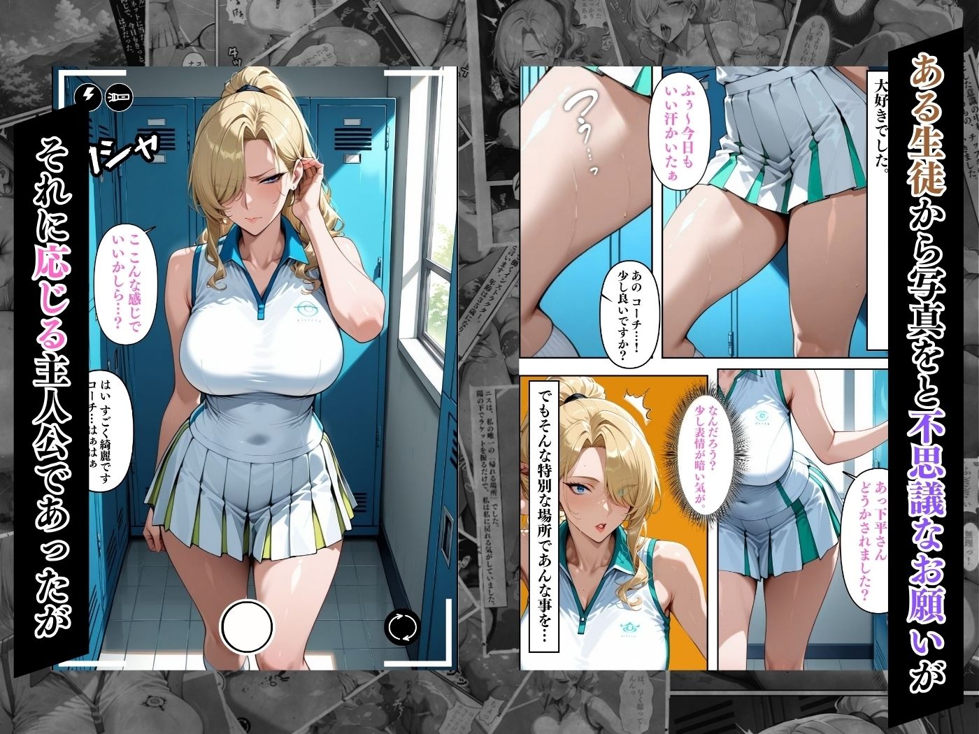 サンプル画像5:人妻ですが雌でした〜イきたくないのにに醜顔アクメ テニスコーチが醜態晒した日〜(Uスタス) [d_655452]