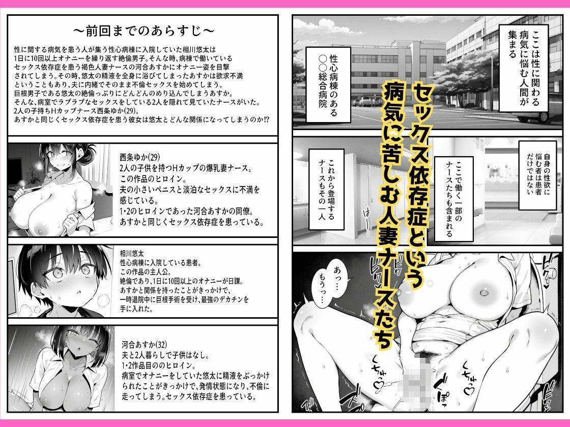 セックス依存症の人妻ナースは今日も性欲を我慢できない3 画像1