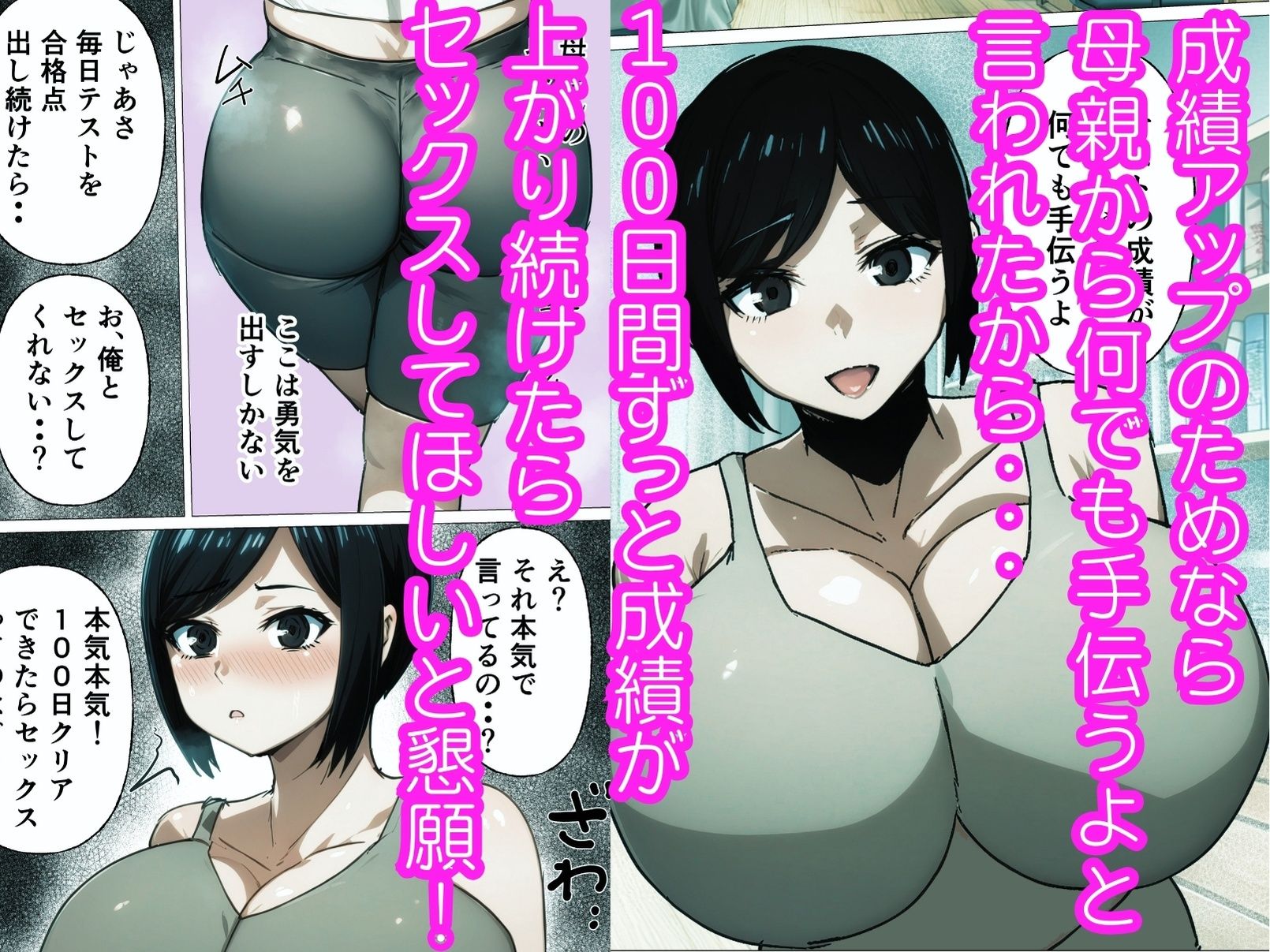 サンプル画像1:俺は100日後に母さんと必ずセックスしてみせる(マカロンBOX) [d_656675]