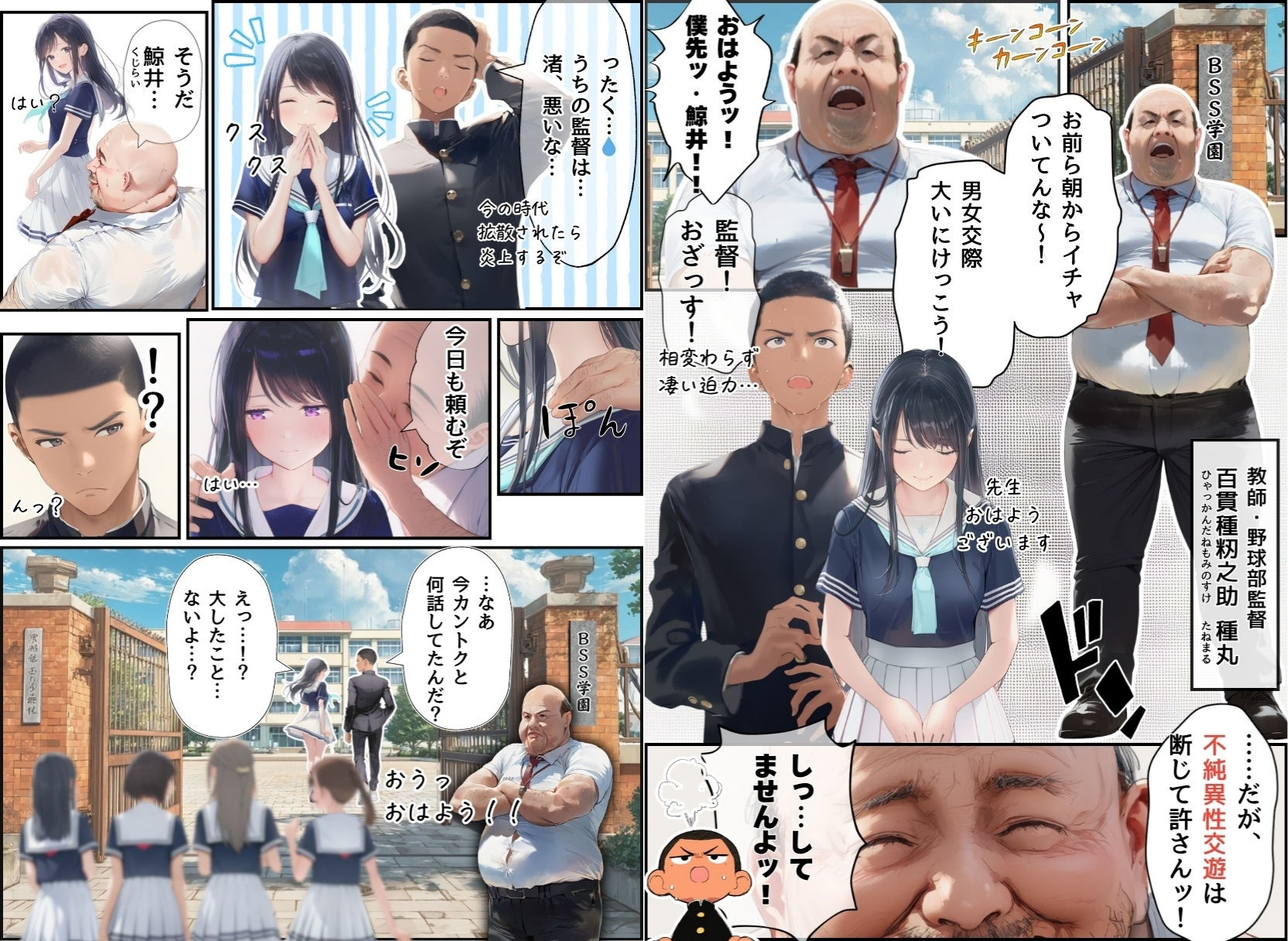 サンプル画像3:想いを寄せていた幼馴染みが中年メタボ教師（BMI40）と肉体関係だった件(種付け出版) [d_656846]