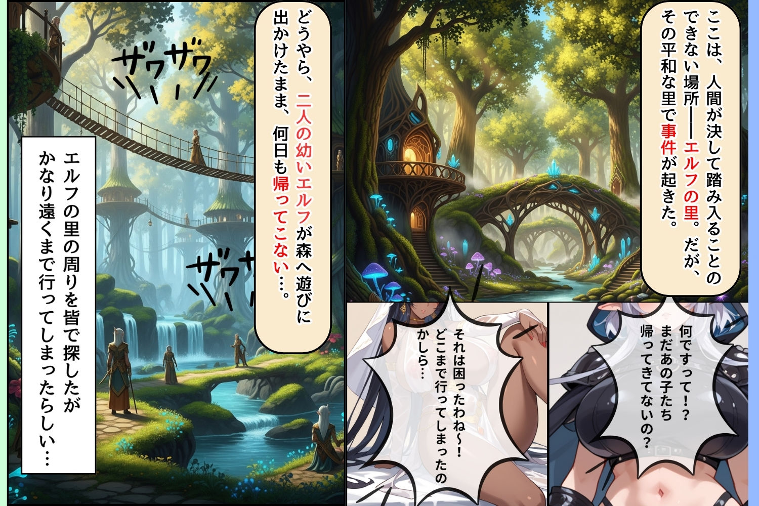 サンプル画像1:ようこそ！エルフの里へ！子孫繁栄大歓迎(くりきんとん) [d_656975]