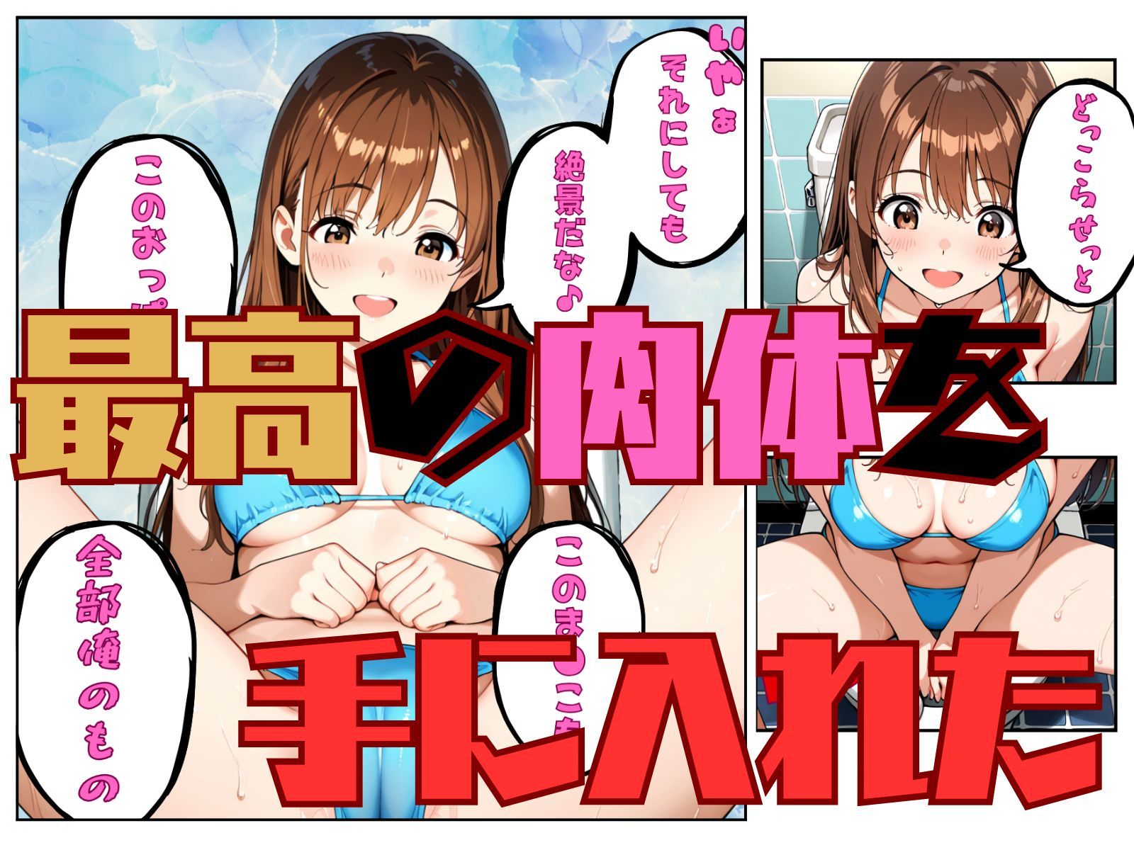 サンプル画像6:真夏のプールで・・・美女の体は俺のもの(tswap) [d_657088]