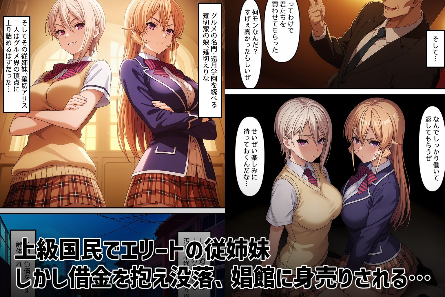 サンプル画像1:上級国民従姉妹没落記(ゆっちAIA) [d_657616]