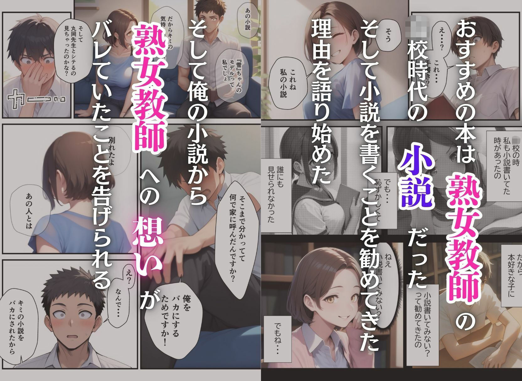 サンプル画像6:憧れのむちむち熟女教師と特別課外セックスで童貞卒業(まんまん屋) [d_657837]