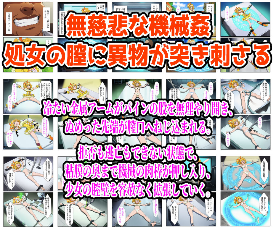 【エロ漫画】絶頂実験室―脱出不可能の仮想空間で監禁・拘束されキュアパインが完全敗北するまで―【フルカラー250P】(しんくろん) d_658223