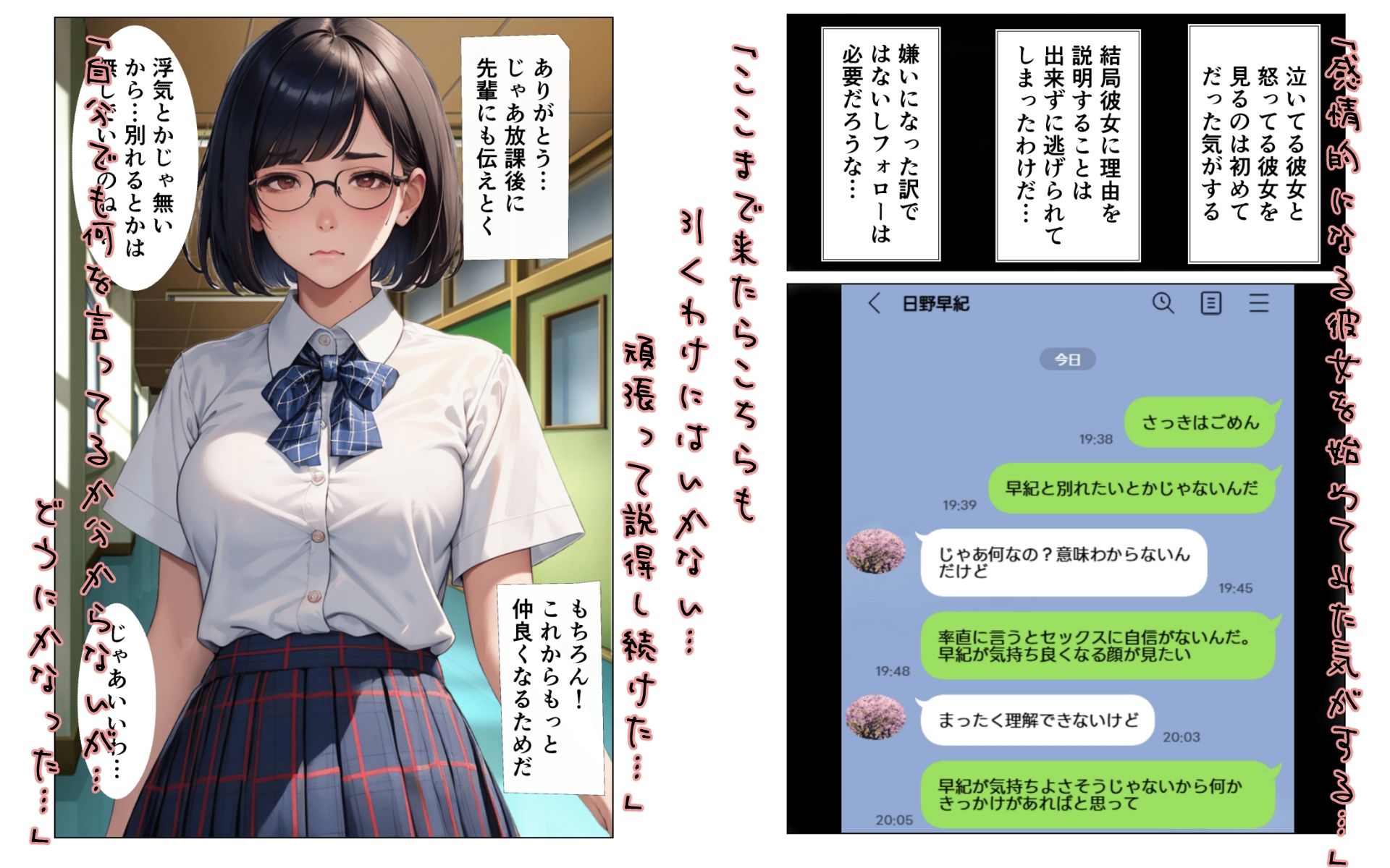 ぶさかわ彼女を先輩に寝取らせたら見たことない景色が見えた・・・ 画像3