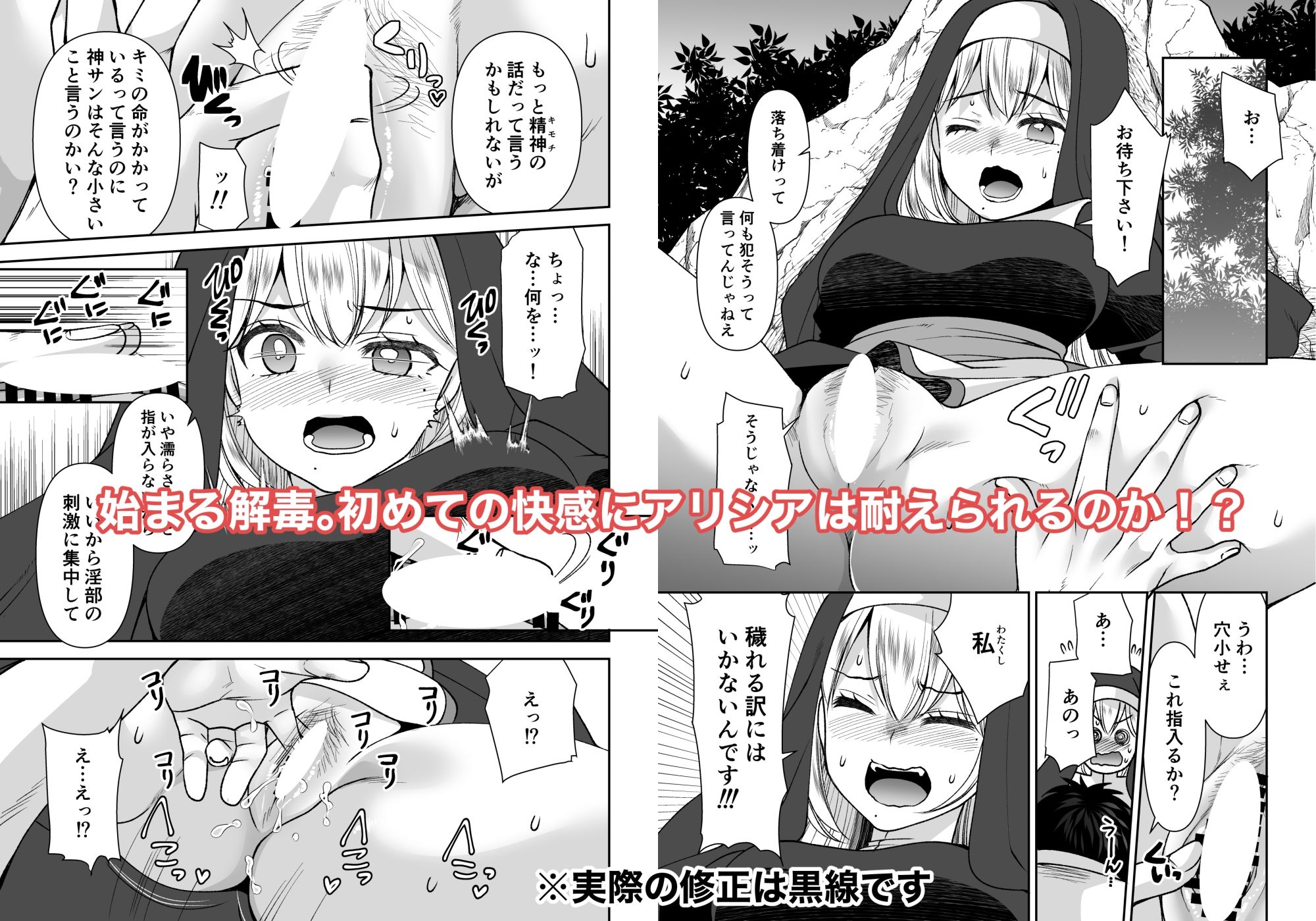 サンプル画像4:ド真面目聖女解毒のために×××しないといけませんが穢れる訳にはいきませんッ(空想RIOT！) [d_658588]