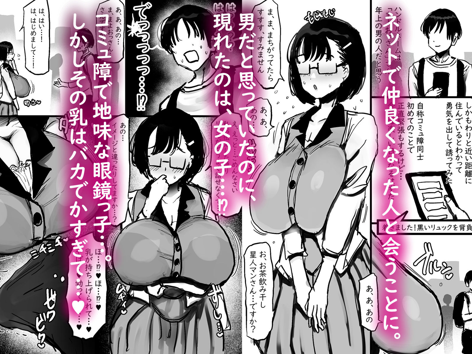 ネットで知り合った地味眼鏡爆乳とお友達交尾しちゃう話 画像1