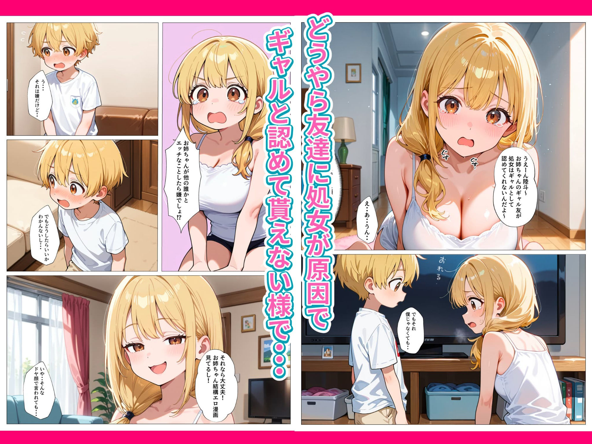 サンプル画像3:処女のままじゃギャル失格！弟チンポでギャルデビュー目指すお姉ちゃん(フエラムネ帝国) [d_660376]