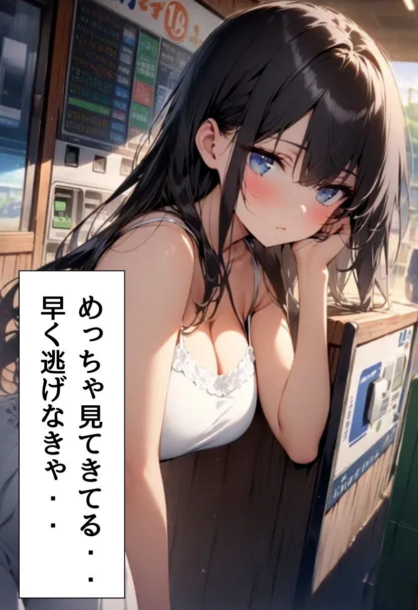 サンプル画像5:爆乳匿名少女と田舎駅セックス(にじいろ☆がーるず) [d_660466]