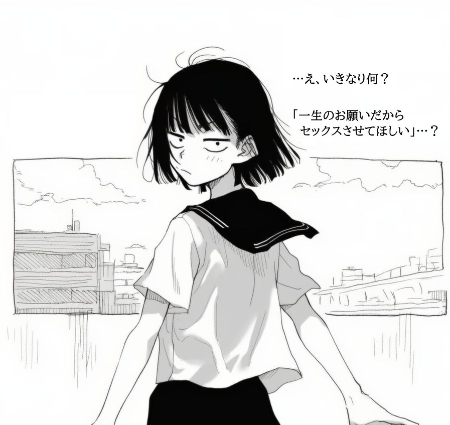 サンプル画像1:目つきが悪いダウナー系サブカルJKに無許可中出しして妊娠させる(ハラメウメ) [d_661228]