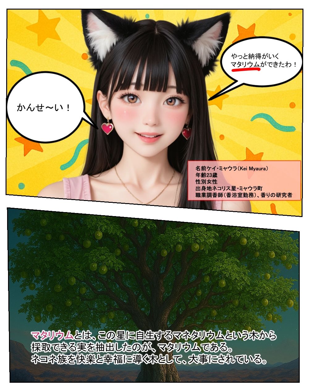 サンプル画像3:マネタリウムの香る夜(AI-Loves★) [d_662262]