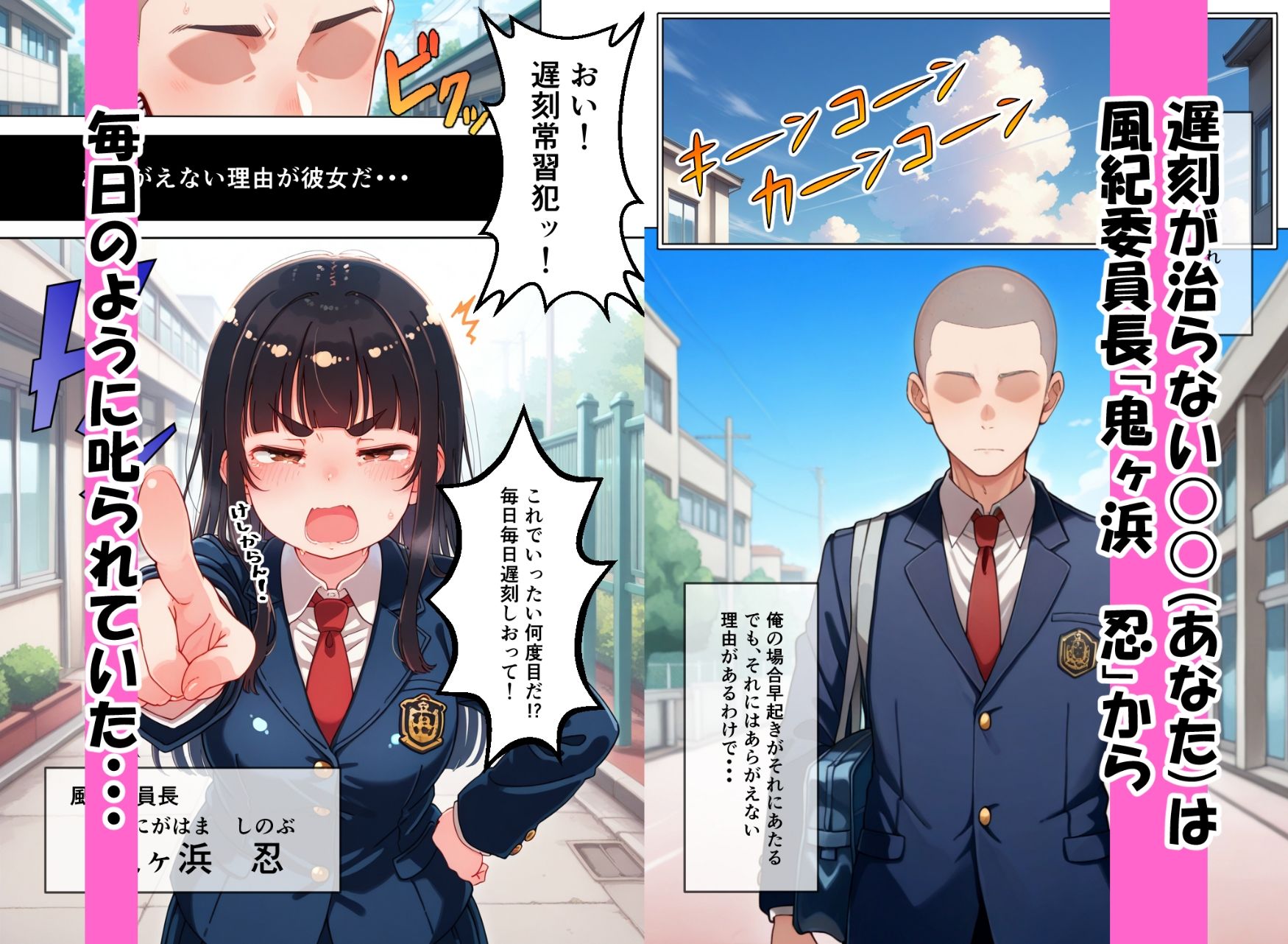 サンプル画像1:遅刻防止のため性処理係になってくれたとってもマジメなドスケベ風紀委員長(がどうけん) [d_662421]