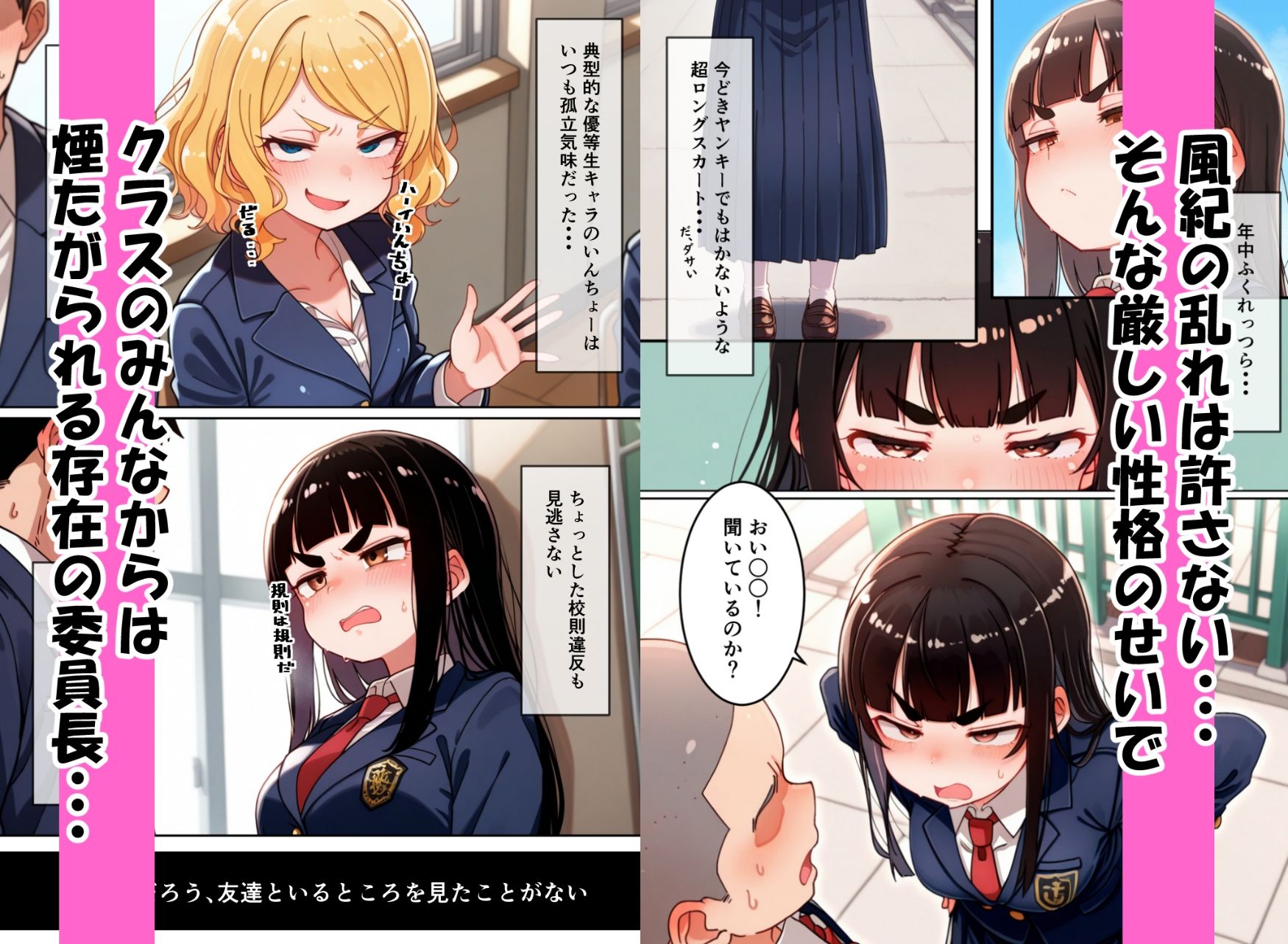 サンプル画像2:遅刻防止のため性処理係になってくれたとってもマジメなドスケベ風紀委員長(がどうけん) [d_662421]