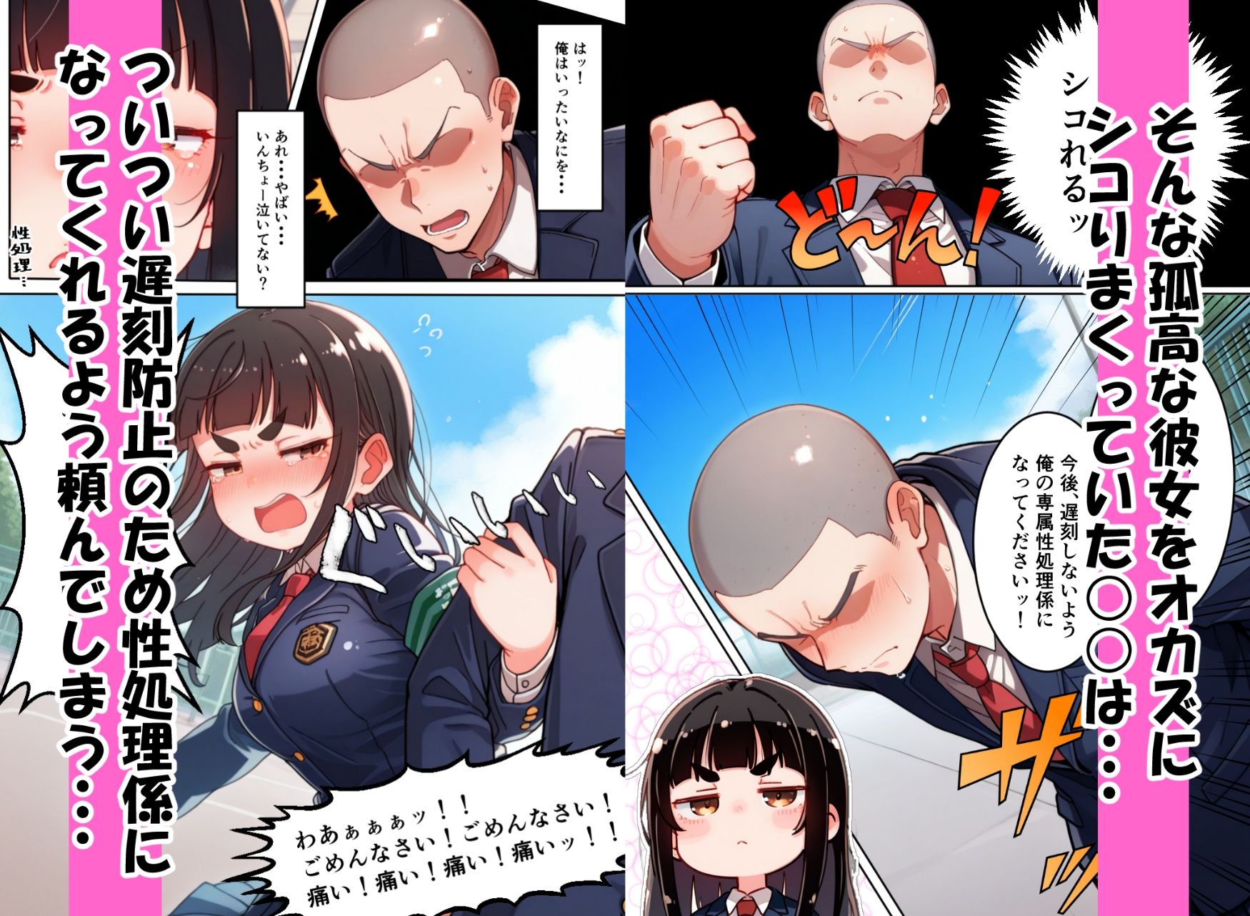 サンプル画像3:遅刻防止のため性処理係になってくれたとってもマジメなドスケベ風紀委員長(がどうけん) [d_662421]