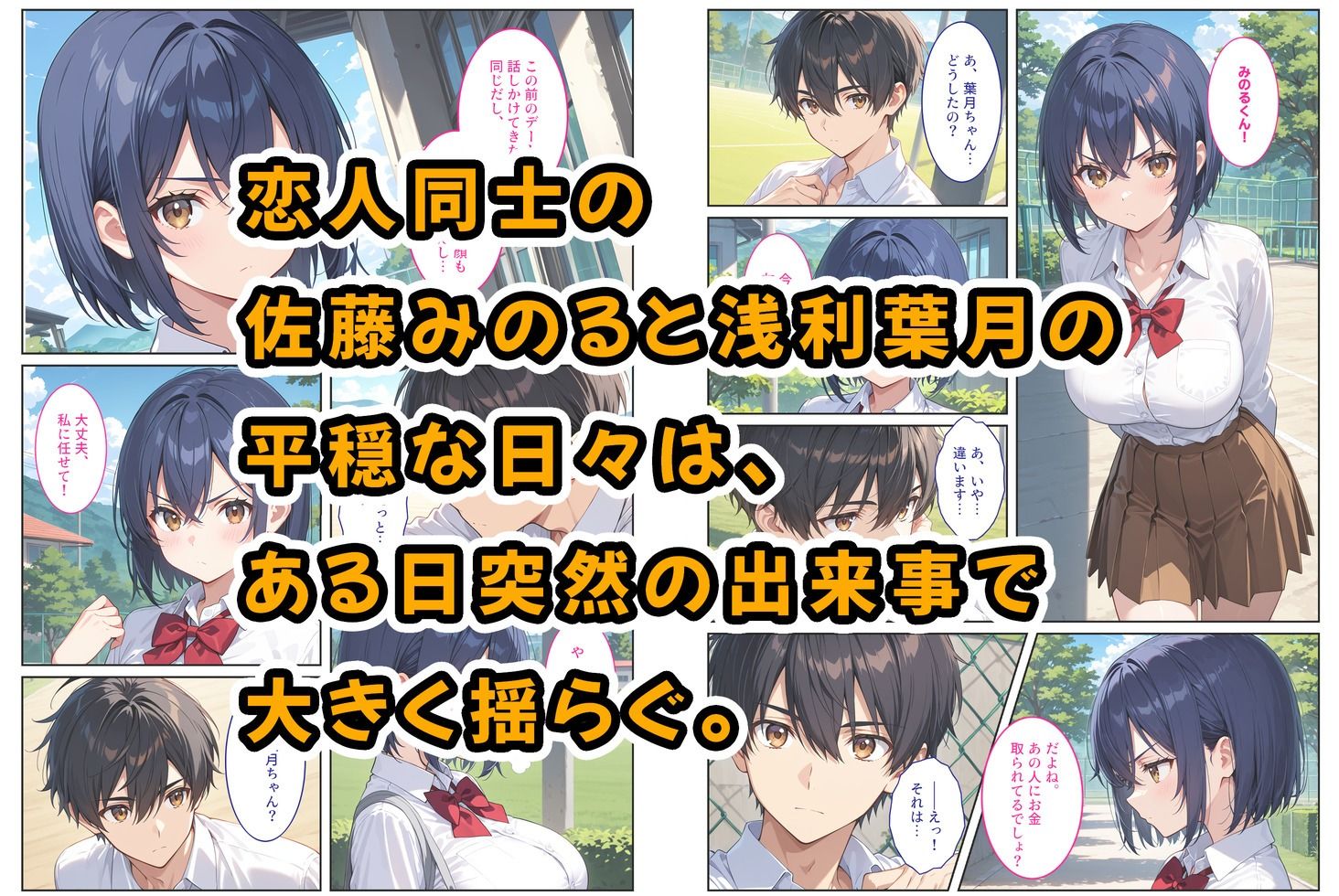 僕の爆乳彼女が絶倫ヤンキーに寝取られて性玩具にされる話 画像1