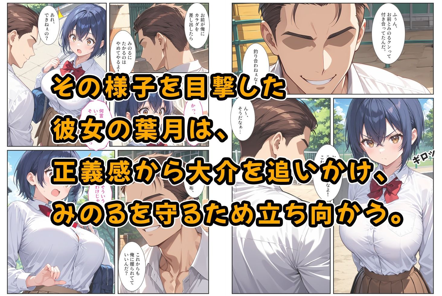 僕の爆乳彼女が絶倫ヤンキーに寝取られて性玩具にされる話 画像3