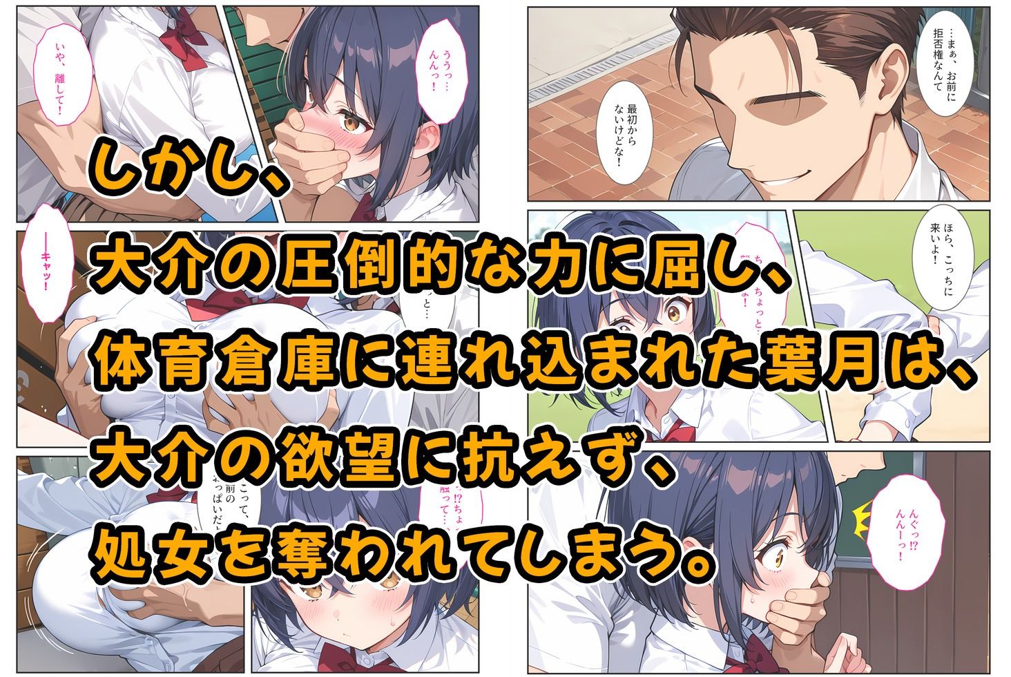僕の爆乳彼女が絶倫ヤンキーに寝取られて性玩具にされる話 画像4